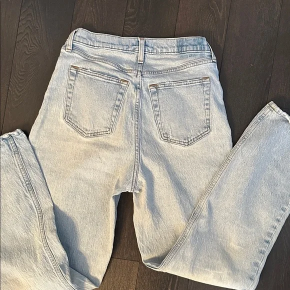 Abercrombie & Fitch the Dad rise Light Wash Straight Leg Jeans curvy love - Picture 10 of 10